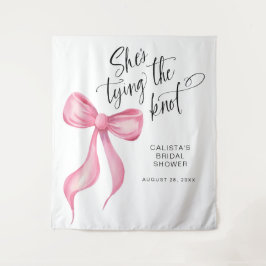 Rosa Sie bindet den Hintergrund des Knochen-Brautp Wandteppich