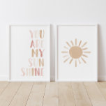 Rosa Sie sind mein Sonnenschein und Sun Girl Kinde Bilderwand Sets<br><div class="desc">Richten Sie Ihren kleinen Platz mit diesem rosa und neutralen "You are my sunshine" und dem sonnigen Set der Drucke auf.</div>