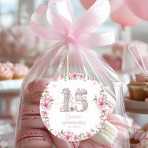 Rosa Silber Mis Quince Quinceañera