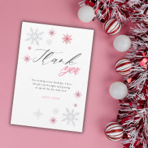 Rosa silberne Glitter-Schneeflocken zum 1. Geburts