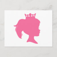 Rosa Silhouette Prinzessin T - Shirt und Geschenke