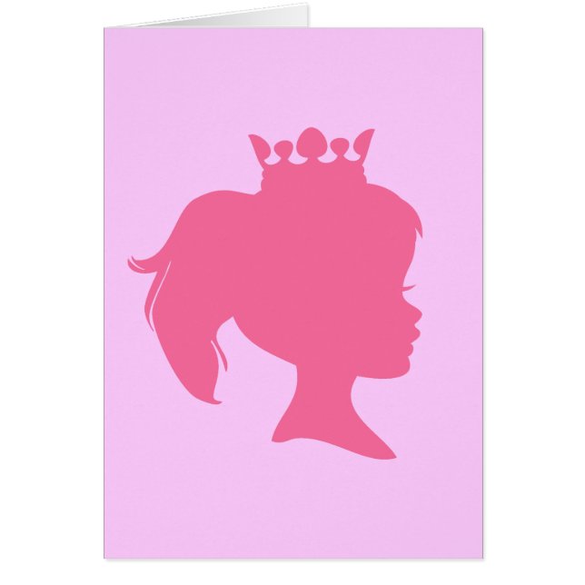 Rosa Silhouette-Prinzessin T-shirts und Geschenke (Vorne)