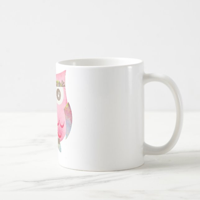 Rosa Sinti und Roma-Eule Kaffeetasse (Rechts)