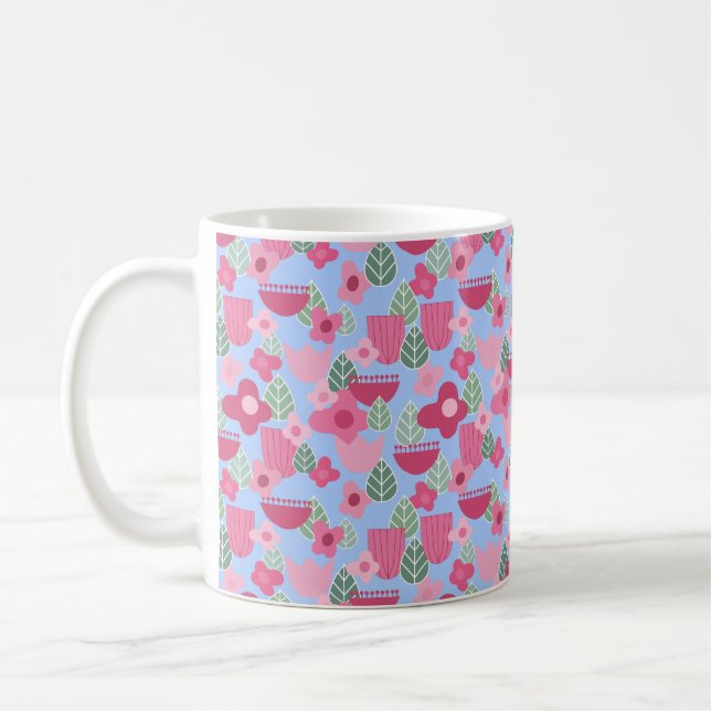 Rosa Skandinavier Frühling Kaffeetasse (Links)