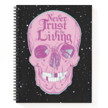 Rosa Skeleton Hardcover SpiralNotebook