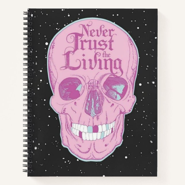 Rosa Skeleton Hardcover SpiralNotebook Notizbuch (Vorderseite)