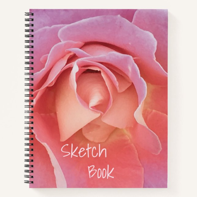 Rosa Sketch Notizbuch (Vorderseite)