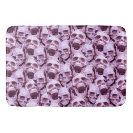 Rosa Skulls Badematte