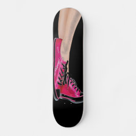 Rosa Sneakers Black Skateboard