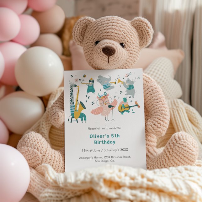 Rosa Songbird mit Tierband Einladung (Von Creator hochgeladen)