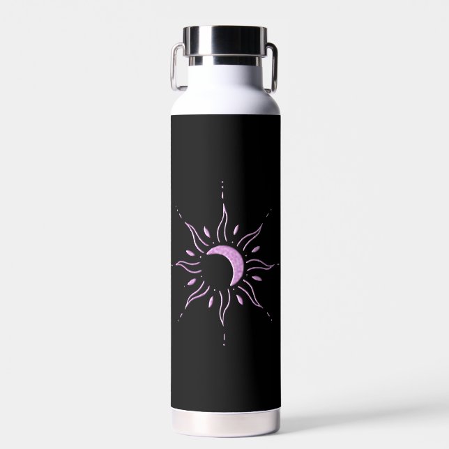 Rosa Sonne  Trinkflasche (Vorne)