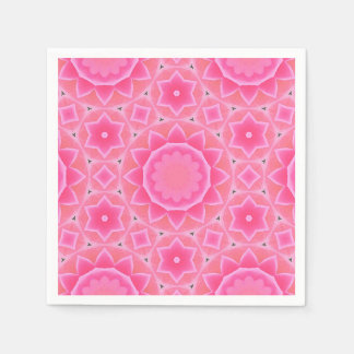 Rosa Sonne und Sterne Mädchen Mosaikmuster Serviet Serviette