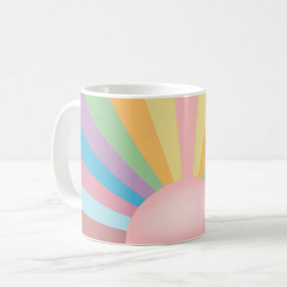 Rosa Sonnenaufgang Kaffeetasse