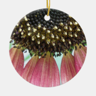 Rosa Sonnenblume Brand Geburtstag Keramik Ornament