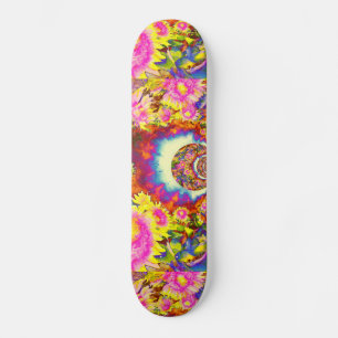 Rosa Sonnenblumenfelder Skateboard