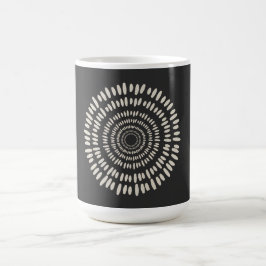 Rosa Sonnenexplosion Abstracte Spirale Kaffeetasse