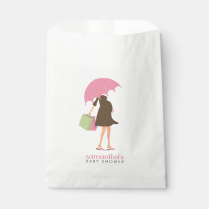Rosa Sonnenschirm Mama Kinderdusche Geschenktütchen