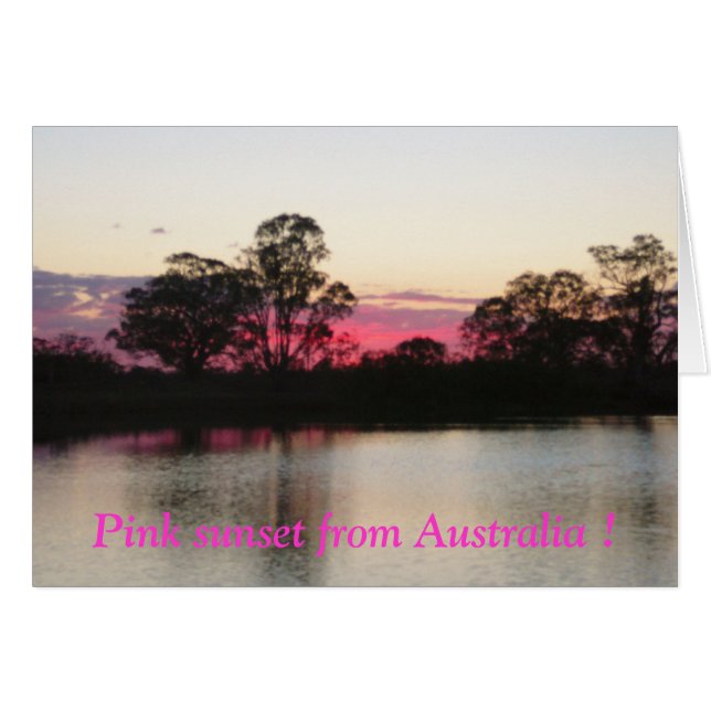 Rosa Sonnenuntergang aus Australien ! (Vorderseite (Horizontal))