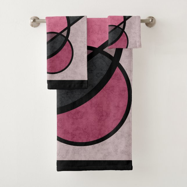 Rosa Sonnenuntergang Badhandtuch Set (Insitu)