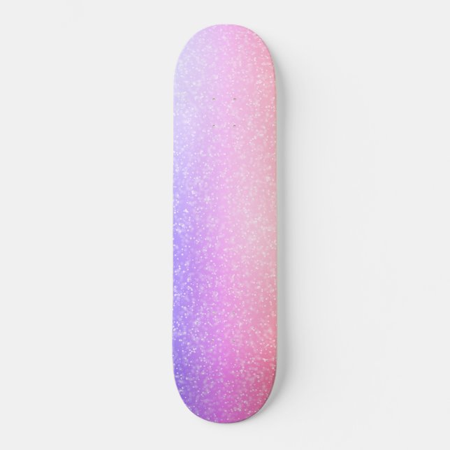 Rosa Sparkle-Skateboard Skateboard (Vorderseite)