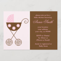 Rosa Spaziergänger-Mädchen-Babyparty