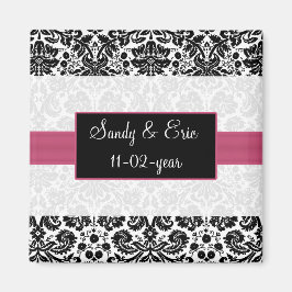 Rosa Speichern des Datums-Magneten Magnet