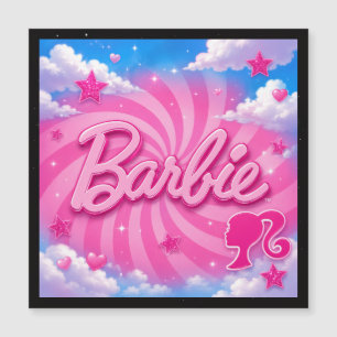 Rosa Spiral Himmel Inspiriertes Mode Glamour Desig Magnetkarte