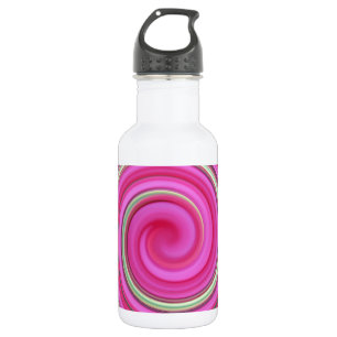 Rosa Spiralbild Trinkflasche