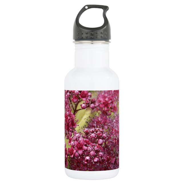Rosa Spirea Trinkflasche (Vorderseite)