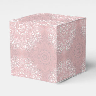 Rosa spirituelles indisches Mandala-Muster Geschenkschachtel