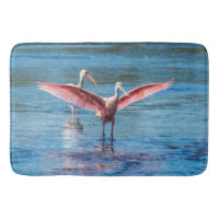 Rosa Spoonbill-große Bad-Matte