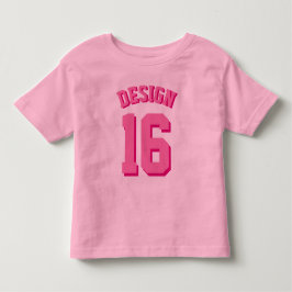 Rosa Sport Jersey des Kleinkind-| Kleinkind T-shirt
