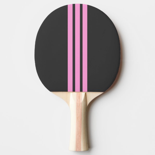 Rosa Sportstreifen-Tischtennisschläger Tischtennis Schläger (Vorderseite)