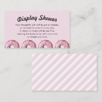 Rosa Sprinkle DONNE-DUSCHE-DUSCHE Einsteckkarte