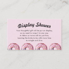 Rosa Sprinkle DONNE-DUSCHE-DUSCHE Einsteckkarte Visitenkarte