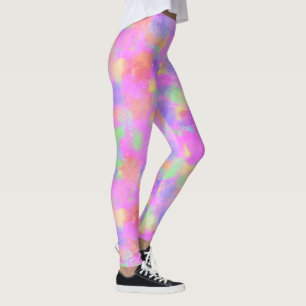 Rosa Spritzer-Farben-Künstler-Blick-bunter Pastel Leggings