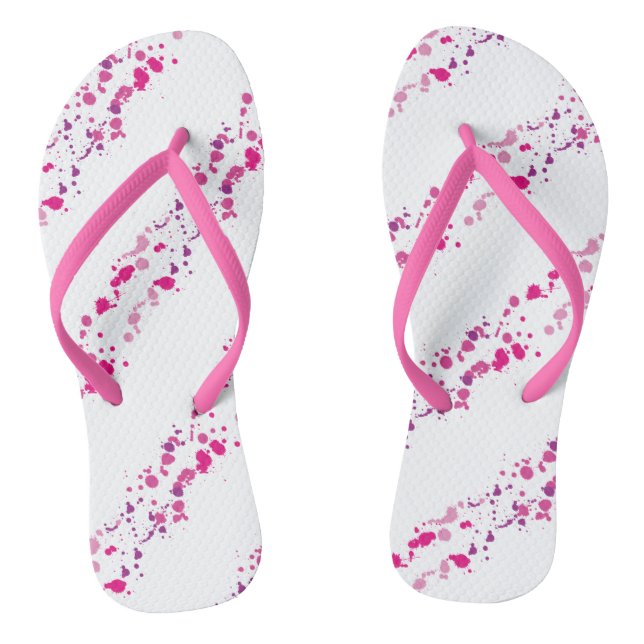 Rosa Spritzer Flip Flops (Fußbett)