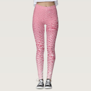 Rosa sprudelnde Champagne Leggings