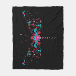 Rosa sprudelt Libellen-Fleece-Decke Fleecedecke