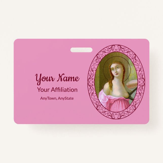 Rosa St. Agatha (M 003) Abzeichen 1 Ausweis (Vorderseite)