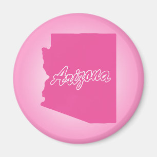 Rosa Staat Arizona Magnet