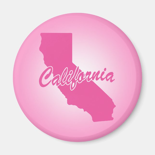 Rosa Staat California Magnet (Vorne)
