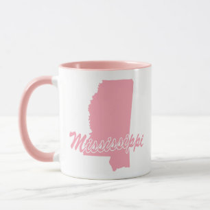 Rosa Staat der Tasse von Mississippi