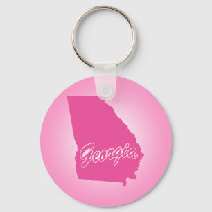 Rosa Staat Georgia Schlüsselanhänger