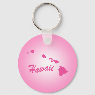 Rosa Staat Hawaii Schlüsselanhänger