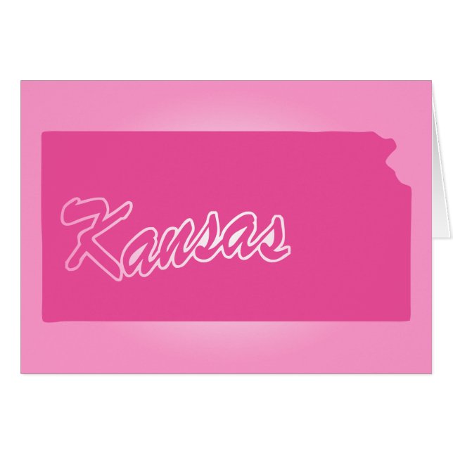 Rosa Staat Kansas (Vorderseite (Horizontal))