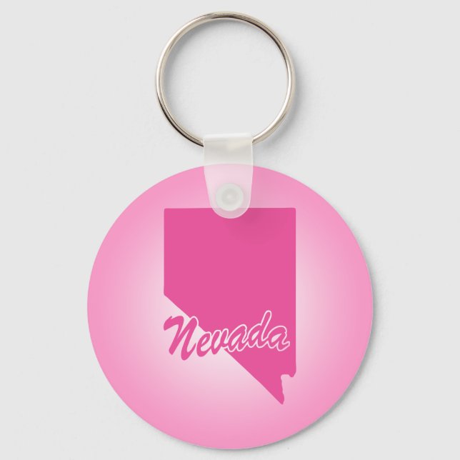 Rosa Staat Nevada Schlüsselanhänger (Vorderseite)