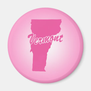 Rosa Staat Vermont Magnet