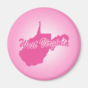Rosa Staat West Virginia Magnet