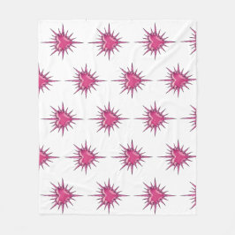 Rosa Stachel-Herz-Cybersigilismus-Flanelldecke Fleecedecke